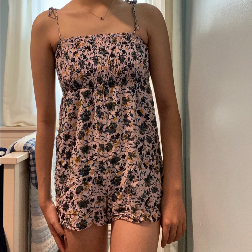 Urban Outfitters Pink Floral Romper